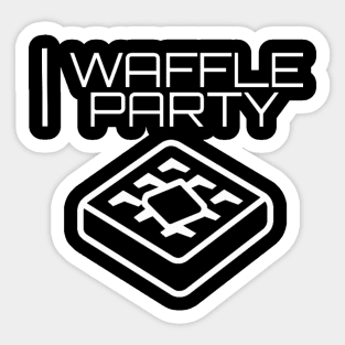 Waffle Party Sticker